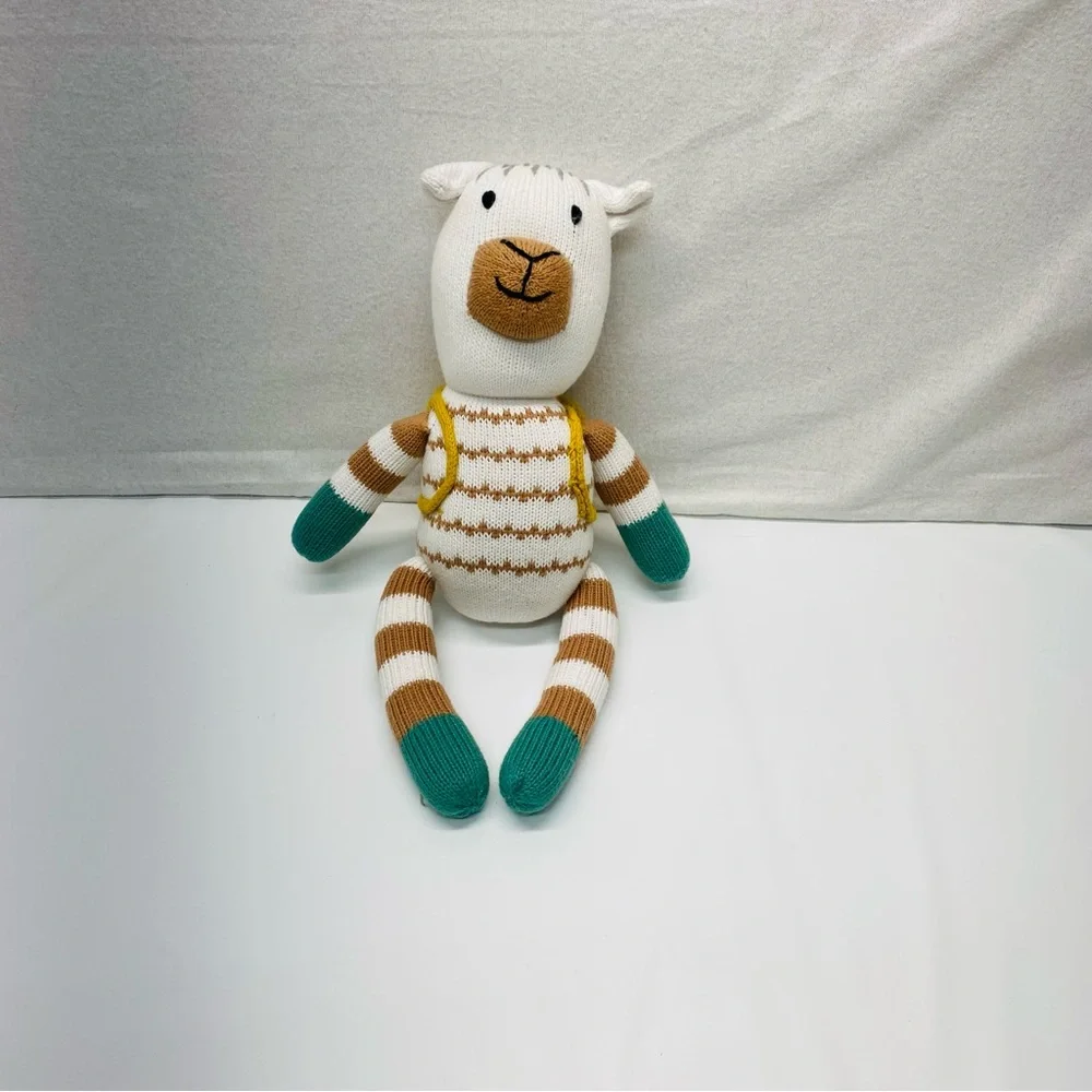 Pottery Barn Modern Baby Traveling Alpaca Plush Organic Cotton Knit Finn& Emma